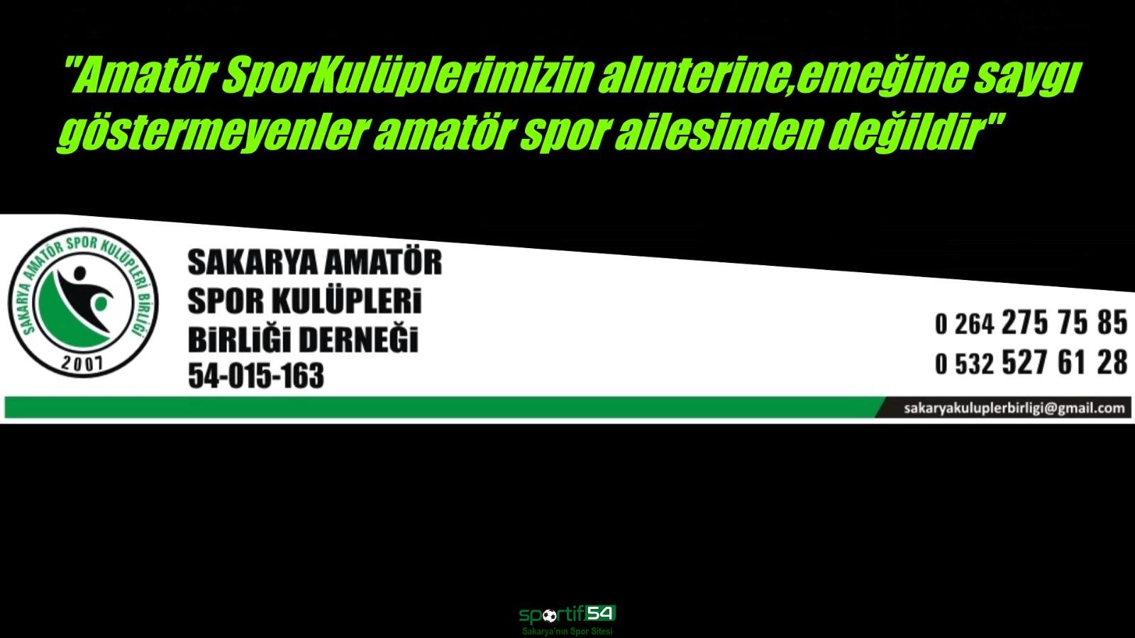 “Bu gün saat 14.00.den itibaren Amatör futbolda özlem sona erdi….  heyecan başlıyor……..”