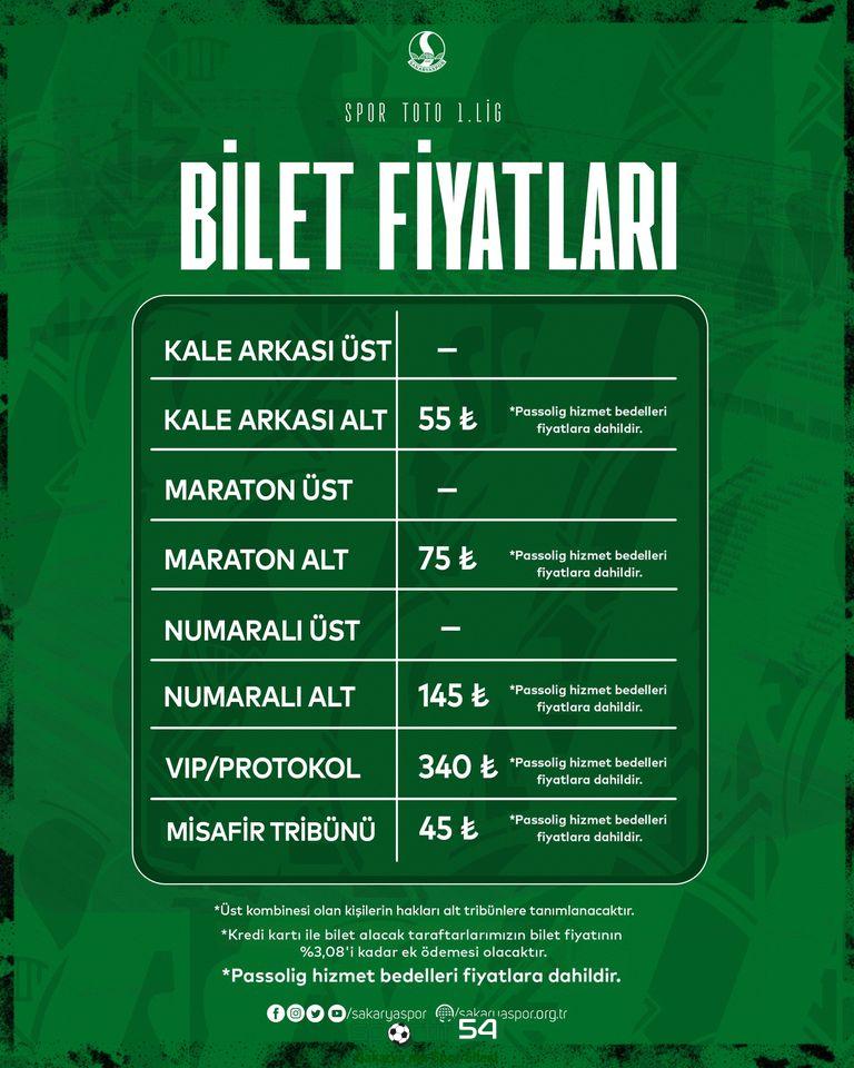 Sakaryaspor-Yeni Malatyaspor maçının biletleri satışa çıktı