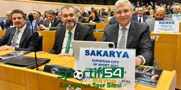 Başkan Yüce müjdeyi Belçika’dan verdi: Sakarya ‘2023 yılı Avrupa Spor Şehri’ oldu
