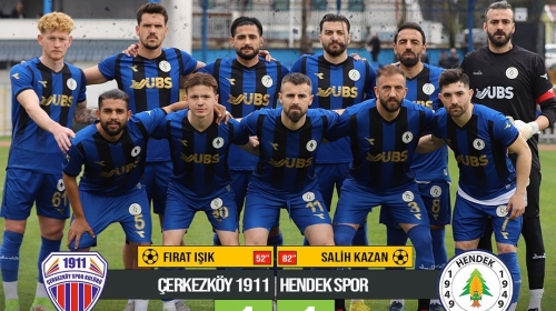 Çerkezköy 1911 – Hendekspor: 1-1
