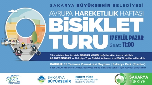Büyükşehir’den Avrupa Hareketlilik Haftası’na özel bisiklet turu